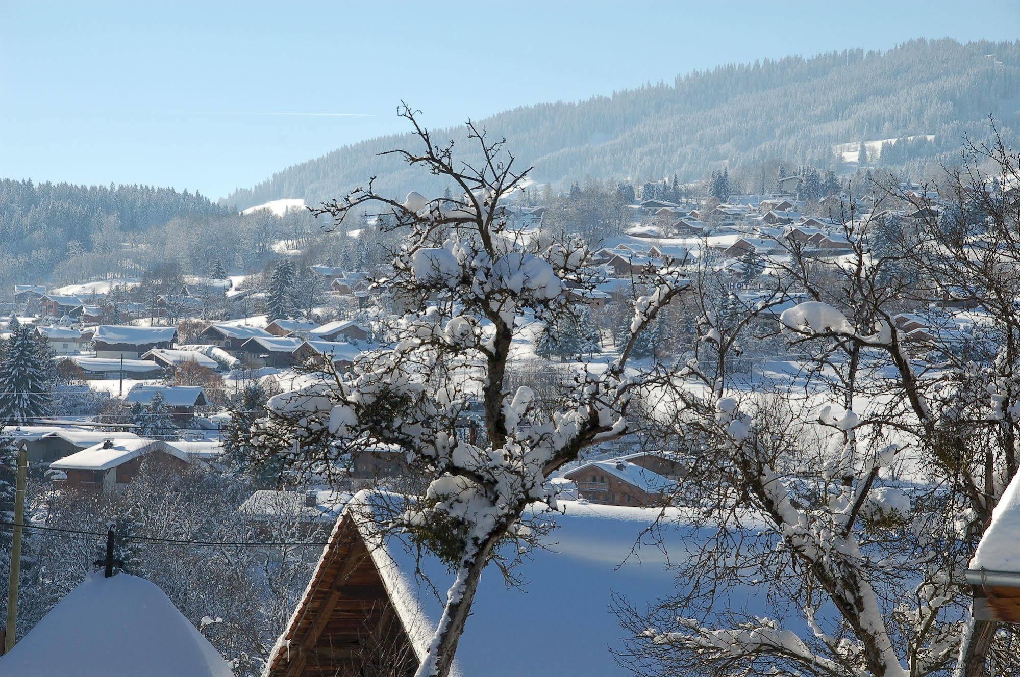 Hotel Le Caprice Des Neiges Combloux Exterior foto